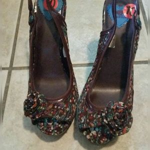 NWT ROCKET DOG Floral High Heels - Size 10
